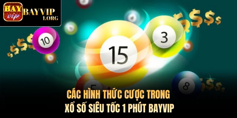 Các hình thức cược trong Xổ Số Siêu Tốc 1 Phút Bayvip