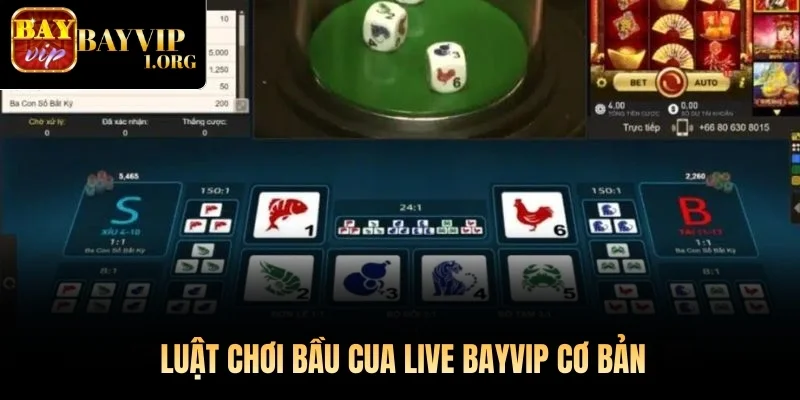 Luật chơi Bầu Cua Live Bayvip cơ bản