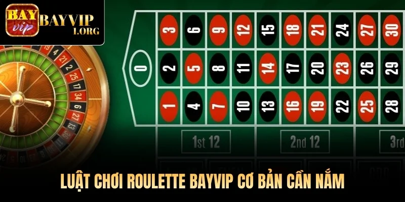 Luật chơi Roulette Bayvip cơ bản cần nắm